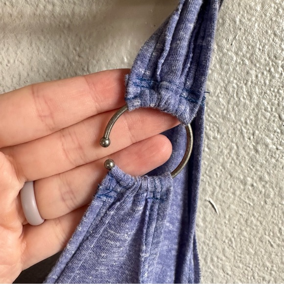 Free People We The Free Carly Scoop Neck Cobalt Blue Tank Top Women’s Size Large - Picture 5 of 9